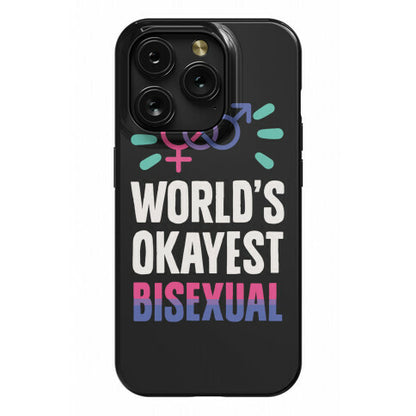 World's Okayest Bisexual Phone Case
