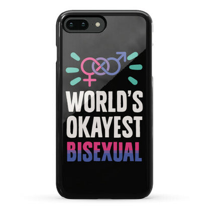World's Okayest Bisexual Phone Case