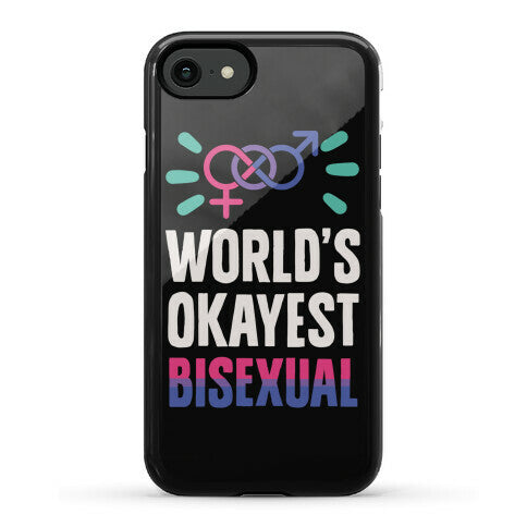 World's Okayest Bisexual Phone Case