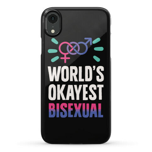 World's Okayest Bisexual Phone Case