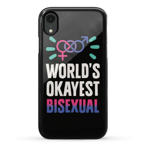 World's Okayest Bisexual Phone Case