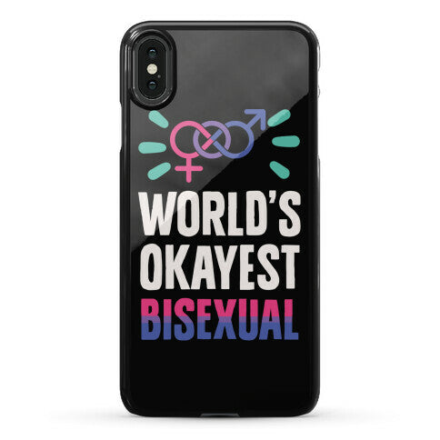 World's Okayest Bisexual Phone Case