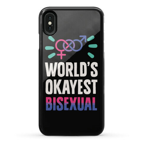 World's Okayest Bisexual Phone Case