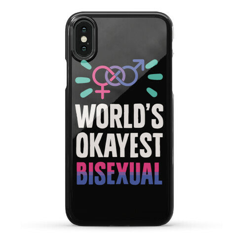 World's Okayest Bisexual Phone Case