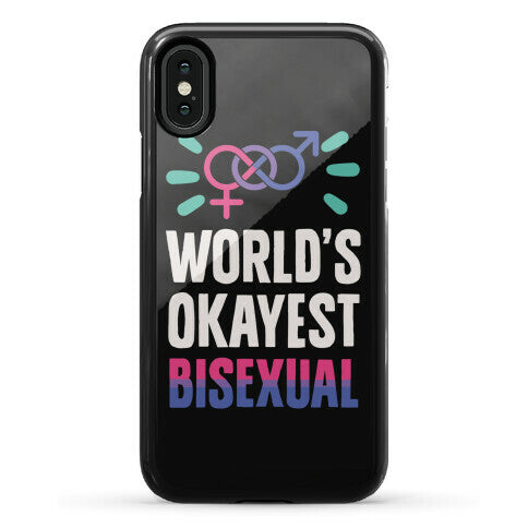 World's Okayest Bisexual Phone Case