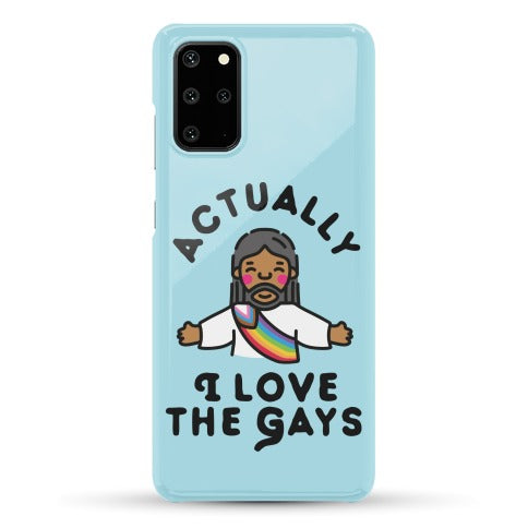 Actually, I Love The Gays (Brown Jesus) Phone Case