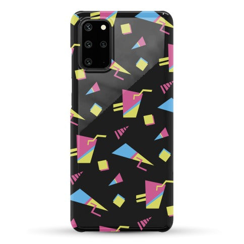 Black 80s/90s Pattern Phone Case