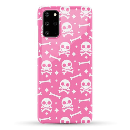Cute Skull N' Bones Pattern (Pink) Phone Case