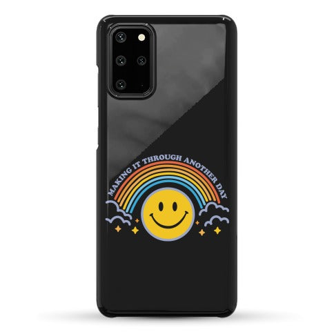 Making It Through Another Day Smiley Face Phone Case