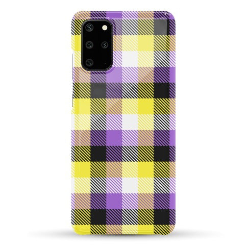 Nonbinary Pride Flag Plaid Phone Case