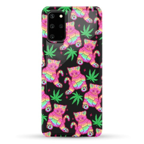 Rainbow Weed Kitty Phone Case