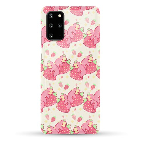 Strawberry Sloth Pattern Phone Case