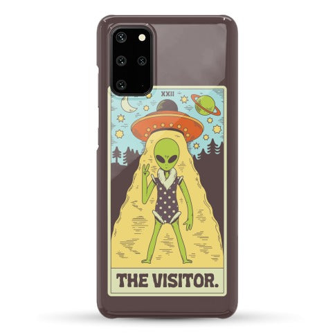 The Visitor Alien Tarot Card Phone Case