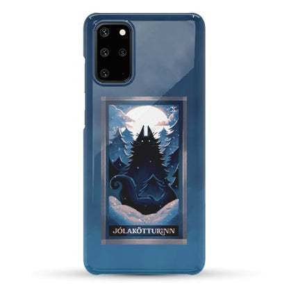 Yule Cat Tarot Card Jólakötturinn Phone Case