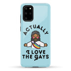 Actually, I Love The Gays (Brown Jesus) Phone Case