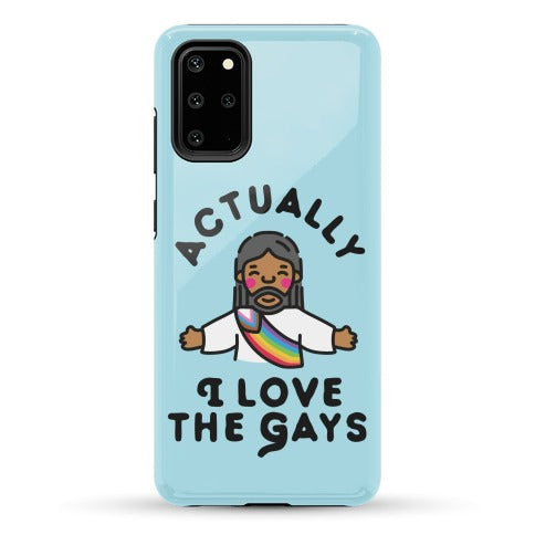 Actually, I Love The Gays (Brown Jesus) Phone Case