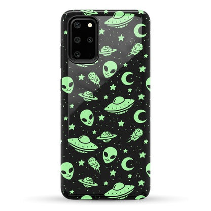 Aliens and UFO Cosmic Space Pattern Phone Case