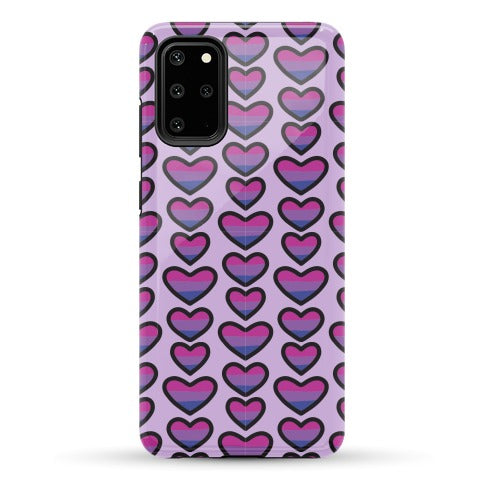 Bisexual Hearts Pattern Phone Case