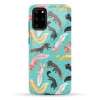 Cute Bright Axolotl Pattern Phone Case