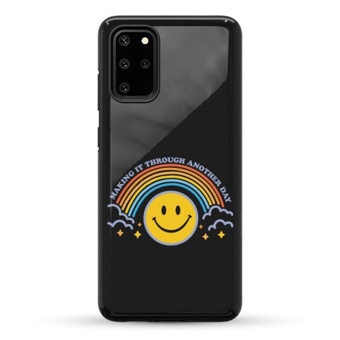 Making It Through Another Day Smiley Face Phone Case