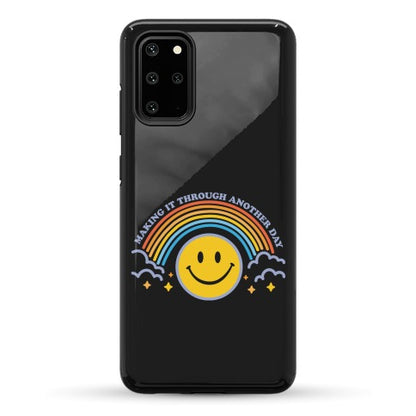 Making It Through Another Day Smiley Face Phone Case