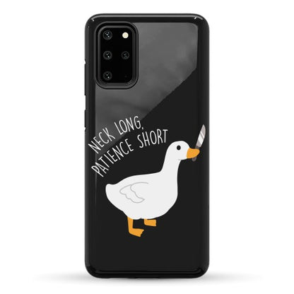 Neck Long, Patience Short Goose Phone Case