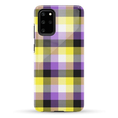 Nonbinary Pride Flag Plaid Phone Case