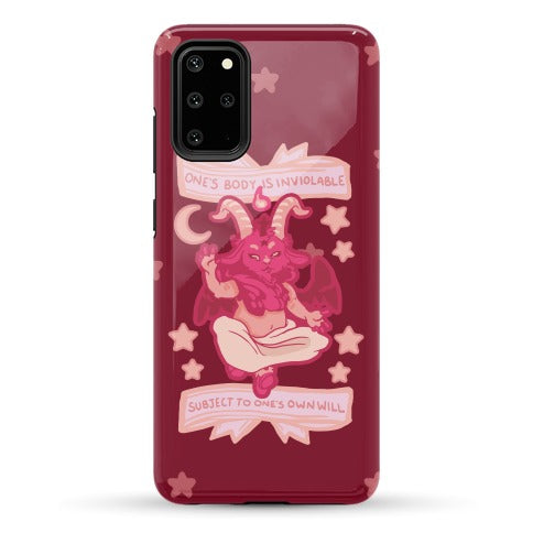 One's Body Is Inviolable Subject To One's Own Will Phone Case