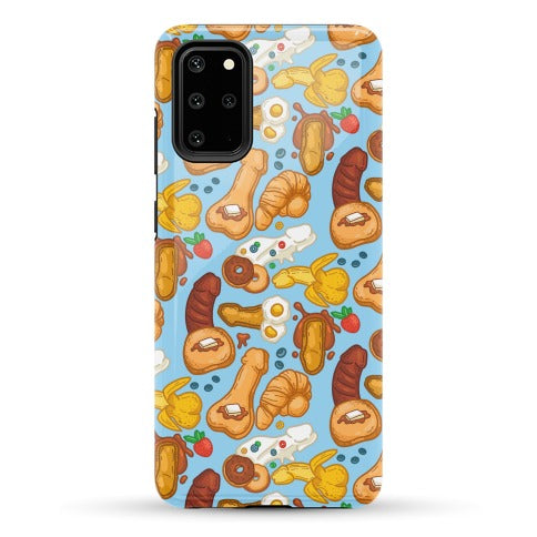 Phallic Breakfast Pattern Phone Case