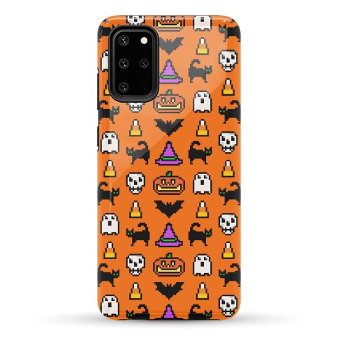 Pixel Halloween Pattern Phone Case