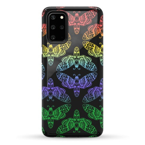 Rainbow Moth Pattern Phone Case