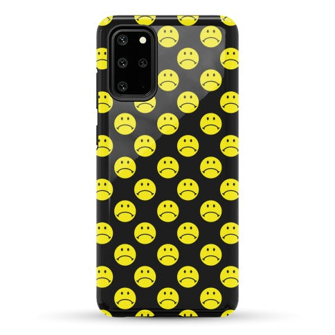 Sad Smiley Face Pattern Phone Case