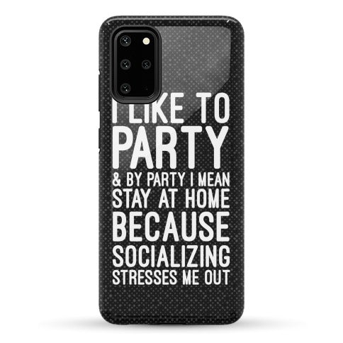 Socializing Stresses Me Out Phone Case