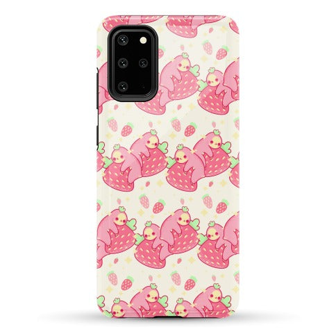 Strawberry Sloth Pattern Phone Case