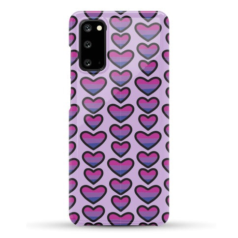 Bisexual Hearts Pattern Phone Case