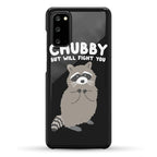 Chubby But I Will Fight You Raccoon Phone Case