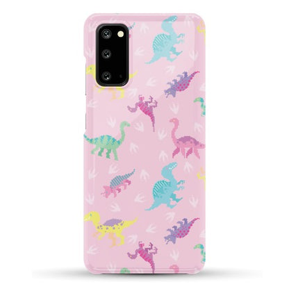 Cute Pastel Pixel Dinosaur Pattern Phone Case