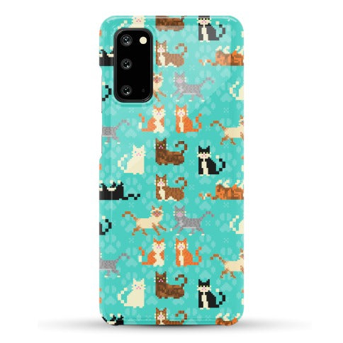 Cute Pixel Kitty Cats Phone Case