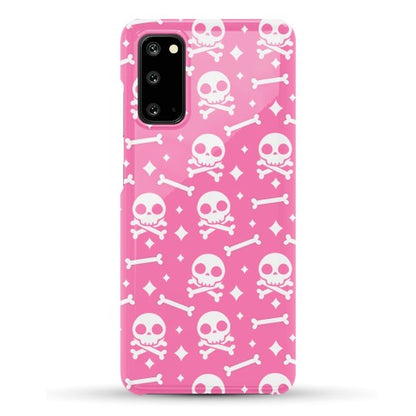 Cute Skull N' Bones Pattern (Pink) Phone Case