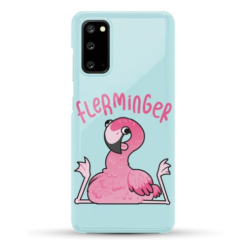 Derpy Flamingo Flerminger Phone Case