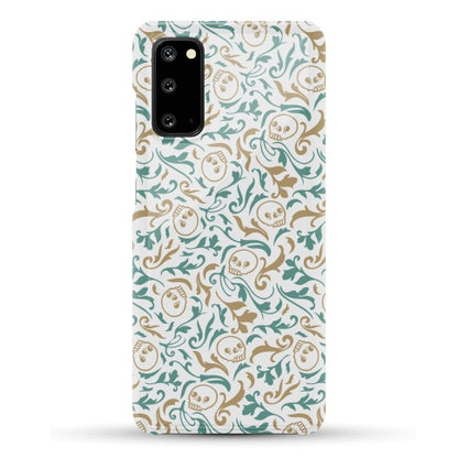 Filigree Flowers and Skulls Pattern Phone Case