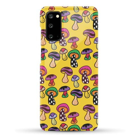 Funky Mushroom Pattern Phone Case