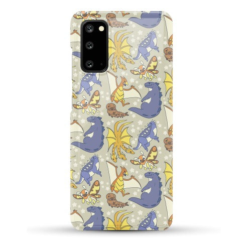 Godzilla and Friends Pattern Phone Case