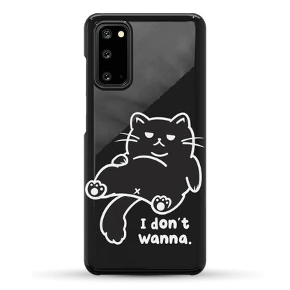 I Don't Wanna (black) Phone Case