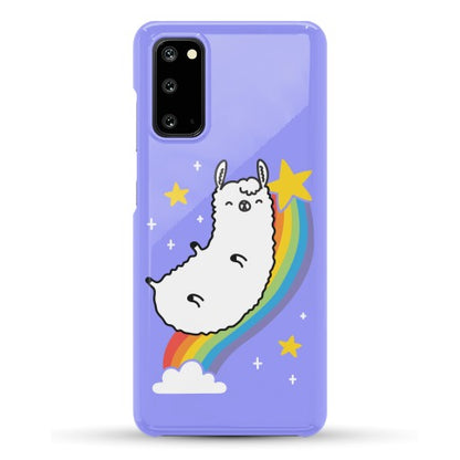 Llama On A Rainbow Phone Case