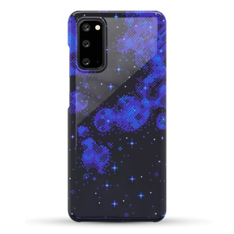 Pixelated Blue Nebula Phone Case