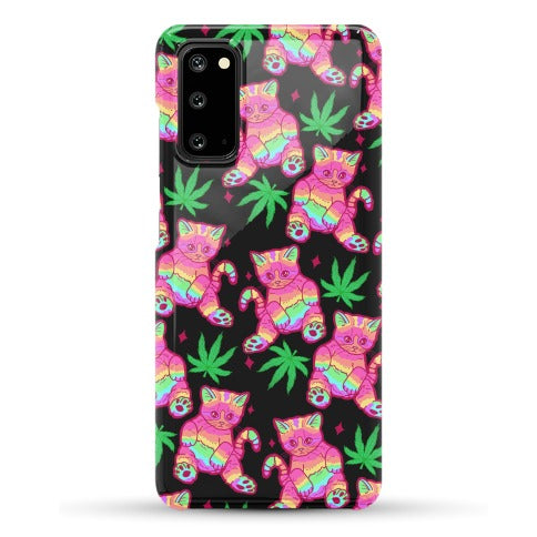 Rainbow Weed Kitty Phone Case