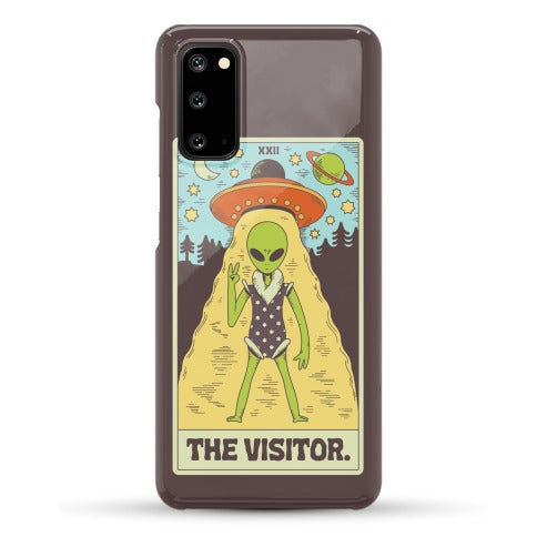 The Visitor Alien Tarot Card Phone Case