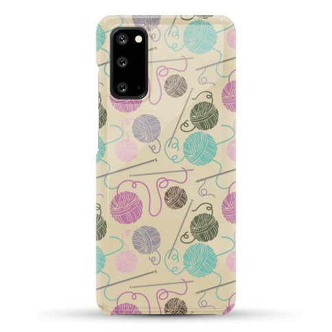 Yarn Balls and Knitting Needles Phone Case