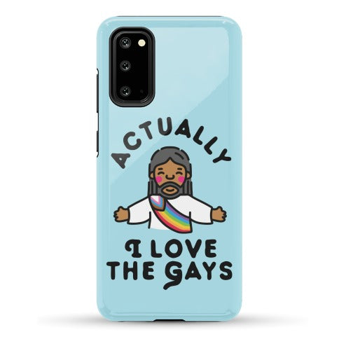 Actually, I Love The Gays (Brown Jesus) Phone Case